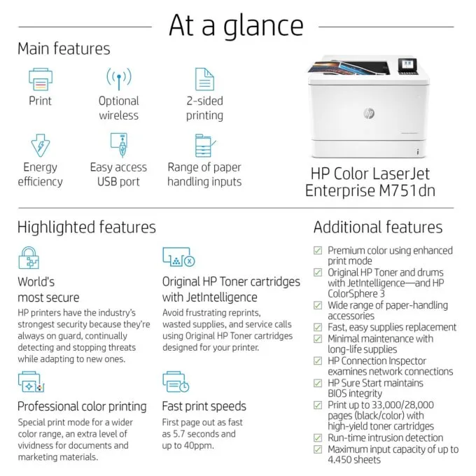 L HP Color LaserJet Enterprise M751dn - Drucker - Laser LED-Druck — image 10