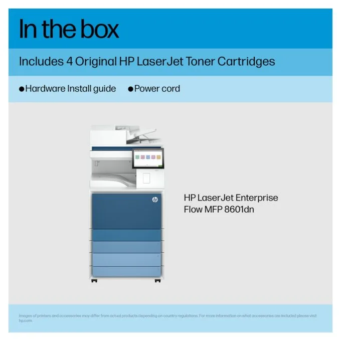 L HP Mono LaserJet Enterprise MFP 8601dn 70ppm Prntr Europe — image 6