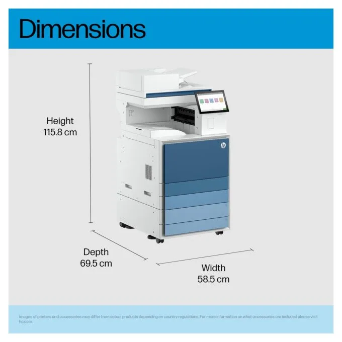 L HP Mono LaserJet Enterprise MFP 8601dn 70ppm Prntr Europe — image 8