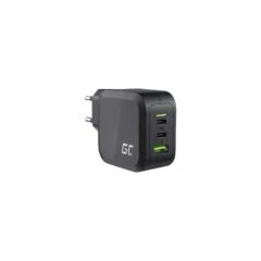 Ladegerät Green Cell Power Charger 2xUSB-C Power Delivery 1xUSB-A QuickCharge 65W Black