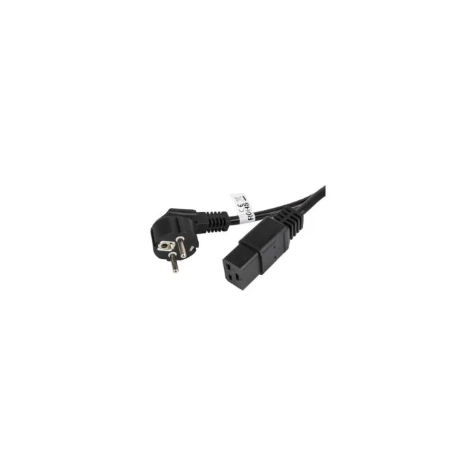 LANBERG Netzkabel-Verlängerung CEE 7 7- to IEC 320 C19 1,8m VDE — image 1