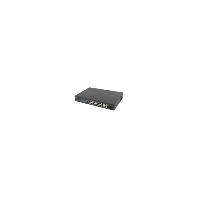 LANBERG Switch 16-Port PoE+ 2x1GB 1xSFP 19' unmanaged 250W — image 5