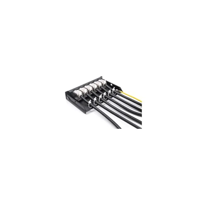 Leergehäuse 6 Port für Keystone RJ-Module schwarz - zur Montage an Tisch. Wand oder Hutschiene — image 7