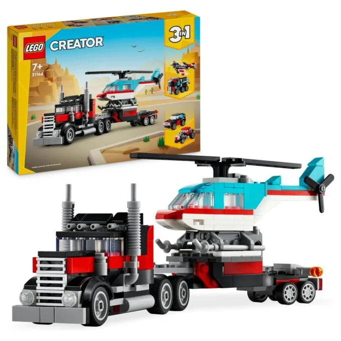 LEGO Creator Tieflader mit Hubschrauber 31146 — image 12