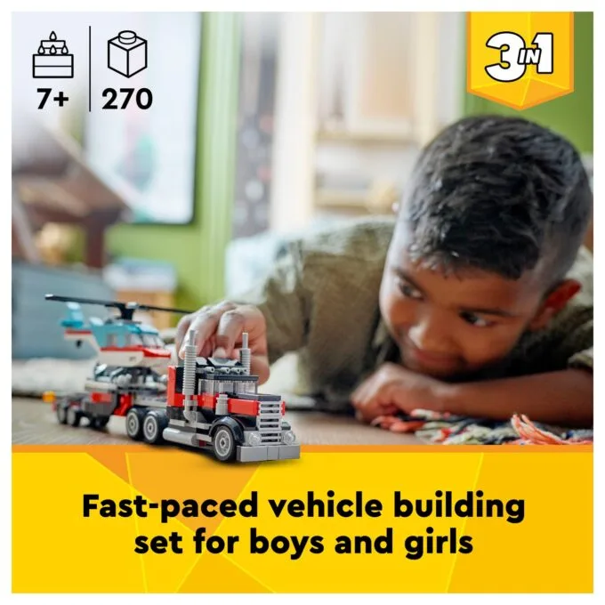 LEGO Creator Tieflader mit Hubschrauber 31146 — image 27
