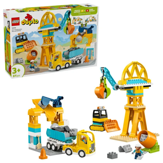 LEGO DUPLO 10476 Baustelle mit Baufahrzeugen 3-in-1-Set — image 4