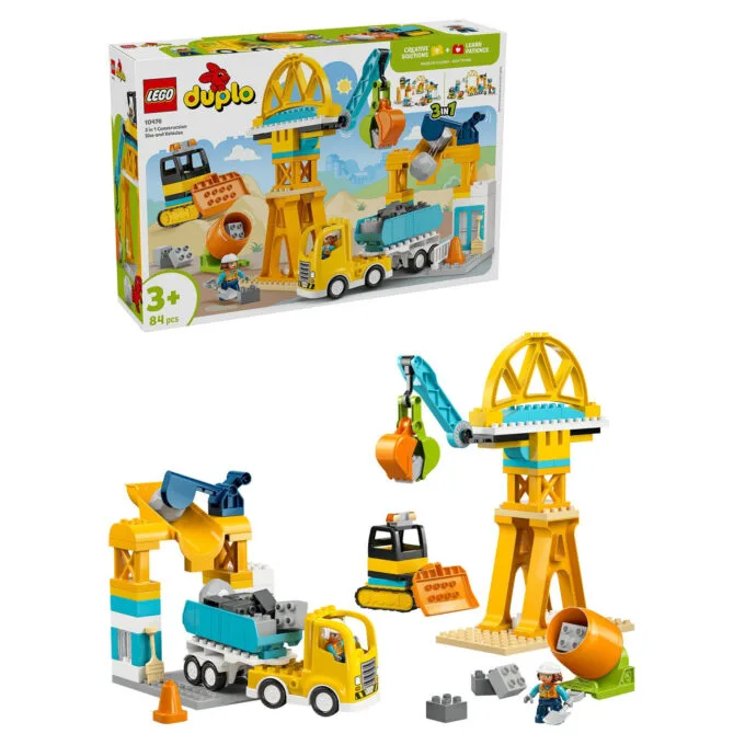 LEGO DUPLO 10476 Baustelle mit Baufahrzeugen 3-in-1-Set — image 5