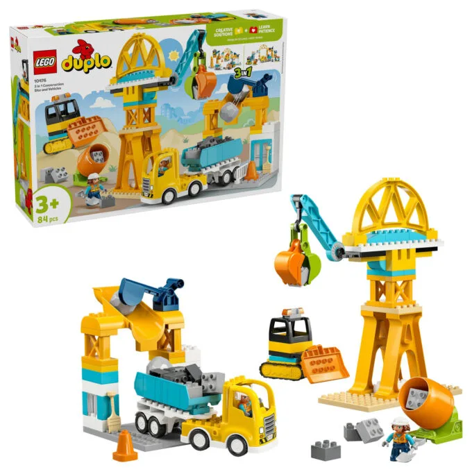 LEGO DUPLO 10476 Baustelle mit Baufahrzeugen 3-in-1-Set — image 6