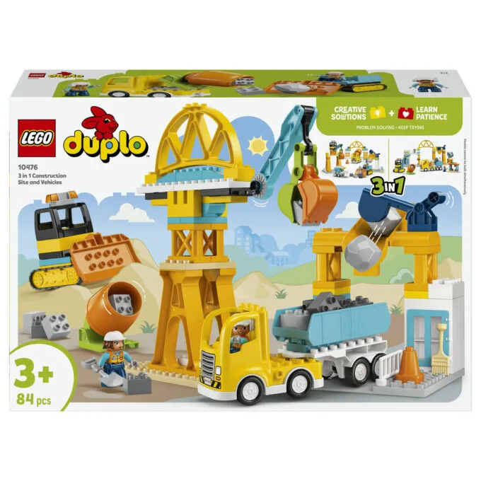 LEGO DUPLO 10476 Baustelle mit Baufahrzeugen 3-in-1-Set — image 1