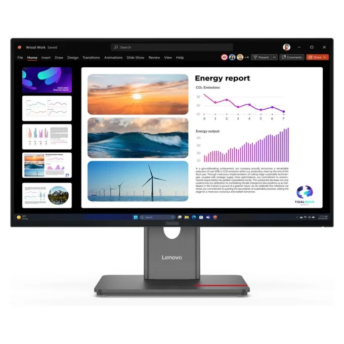 Lenovo ThinkVision P24Q-40 Quad HD Display 60.5 cm — image 1
