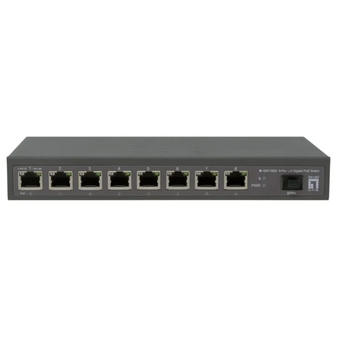 LevelOne PoE+Switch 8xGE PoE 1x10GSFP+ 120W unmanged Plastik — image 2