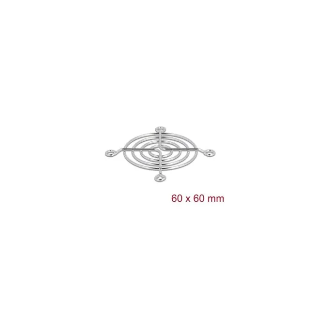 Lüftergitter 60 x 60 mm silber — image 1
