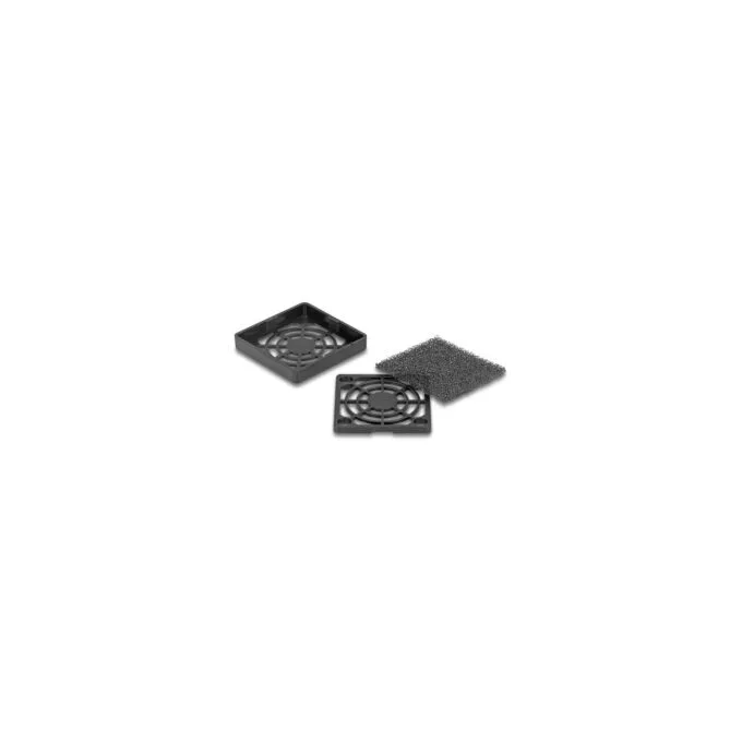 Lüftergitter mit Staubfilter 40 x 40 mm schwarz — image 2