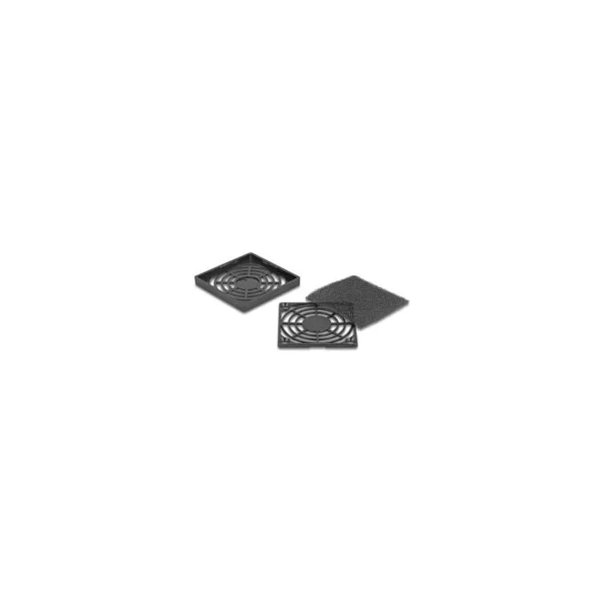 Lüftergitter mit Staubfilter 60 x 60 mm schwarz — image 2