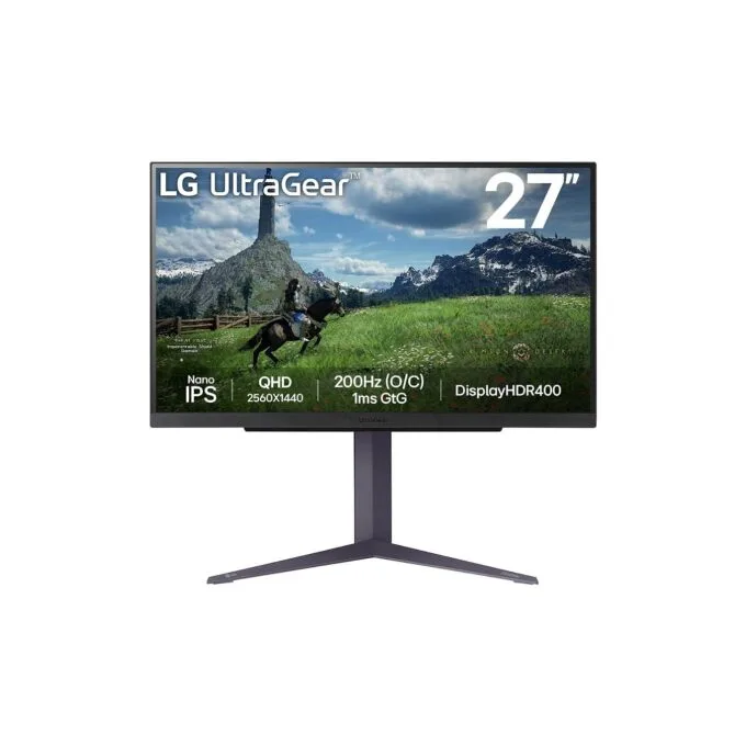 LG 27' 27GS85QX-B Ultragear Gaming WQHD HDMI DP IPS 16:9 — image 1