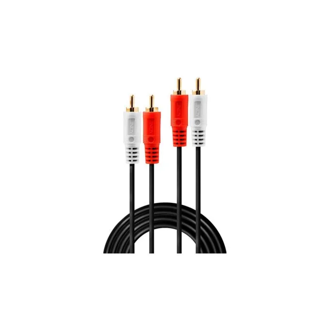 LINDY Audiokabel 1m 2xRCA 2xRCA (Chinch) m m vergoldet — image 2