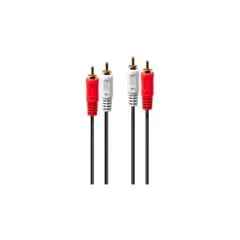 LINDY Audiokabel 1m 2xRCA 2xRCA (Chinch) m m vergoldet