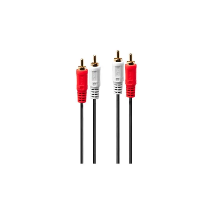 LINDY Audiokabel 1m 2xRCA 2xRCA (Chinch) m m vergoldet — image 1