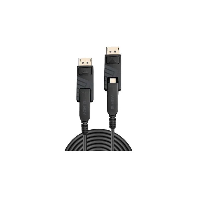 LINDY DisplayPort Fibre Optic Hybrid 1.4 Kabel 20m — image 1
