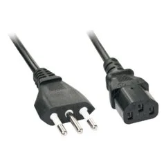 LINDY IEC-Netzkabel Italien IEC320 C1 3m