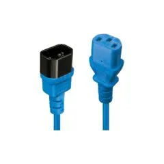 LINDY IEC-Netzverlängerung C14 - C13 blau 1m