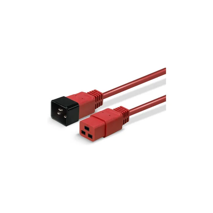 LINDY IEC-Netzverlängerung C19 auf C20 rot 1m extern bulk — image 5