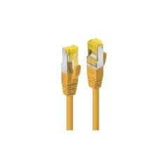 LINDY Patchkabel Cat6A RJ45 S FTP Cat7 LSZH Kabel gelb 1m