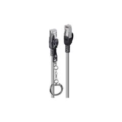 LINDY Patchkabel Cat.6A S FTP grau 1m verriegelbar