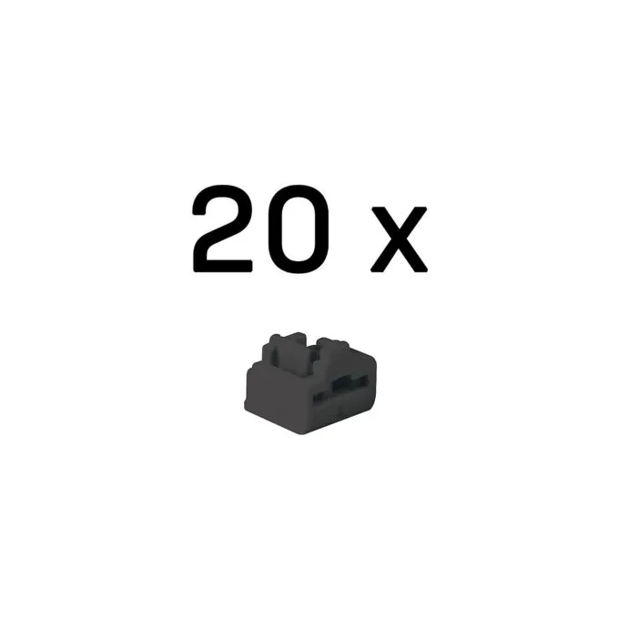 LINDY RJ45 Port Schlösser SCHWARZ. 20 Stück — image 1