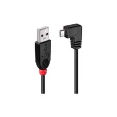 LINDY USB 2.0 Kabel Typ A Micro-B 90° gewinkelt M M 0.5m