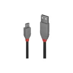 LINDY USB 2.0 Kabel Typ A Micro-B Anthra Line M M 0.2m