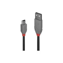 LINDY USB 2.0 Kabel Typ A Mini-B Anthra Line M M 2m
