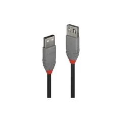 LINDY USB 2.0 Verlängerung Typ A A Anthra Line M F 0.5m sch.