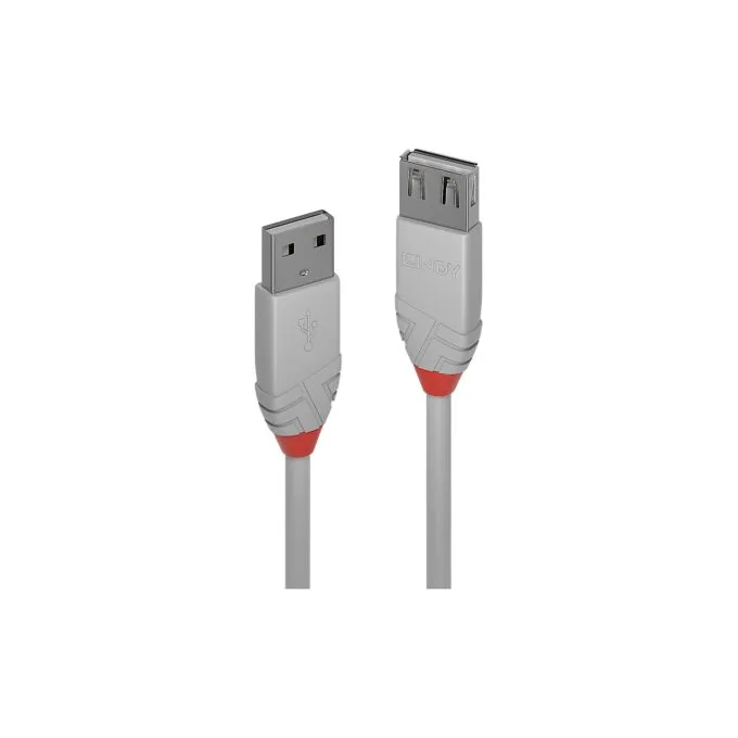 LINDY USB 2.0 Verlängerung Typ A A Anthra Line M F 1m — image 1