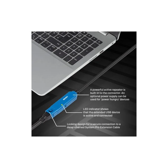 LINDY USB 3.0 Aktiv-Verlängerung Typ A A Pro M F 8m — image 5