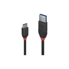 LINDY USB 3.1 Kabel Typ A C 3A Black Line M M 1m