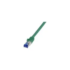 Logilink Patchkabel Ultraflex. Cat.6A. S FTP. grün. 0.5 m