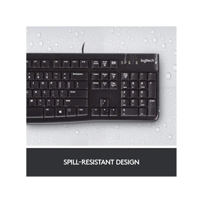 Logitech K120 Keyboard Greek QWERTY Full-Size black — image 2