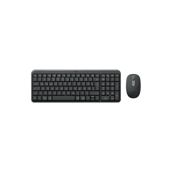 Logitech MK250 Wireless Keyboard and Mouse Graphite — image 1