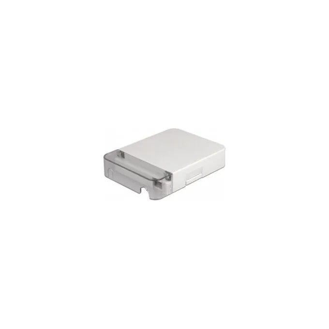 LWL Anschlussdose zur Wandmontage für 1 x SC Simplex oder LC Duplex weiß — image 1