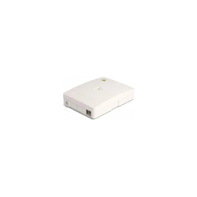 LWL Anschlussdose zur Wandmontage für 2 x SC Simplex oder LC Duplex weiß — image 1