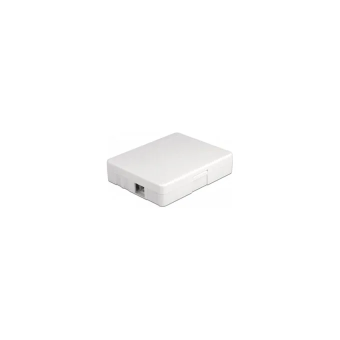 LWL Anschlussdose zur Wandmontage für 2 x SC Simplex oder LC Duplex weiß — image 1