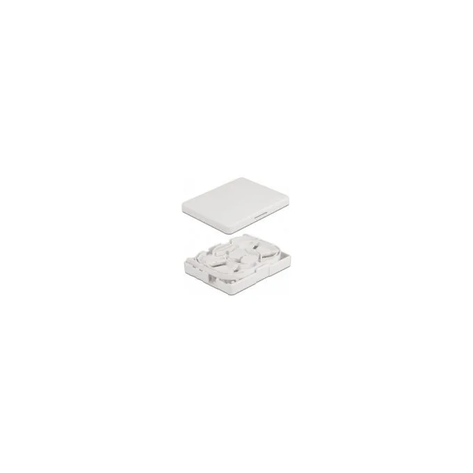 LWL Anschlussdose zur Wandmontage für 2 x SC Simplex oder LC Duplex weiß — image 2