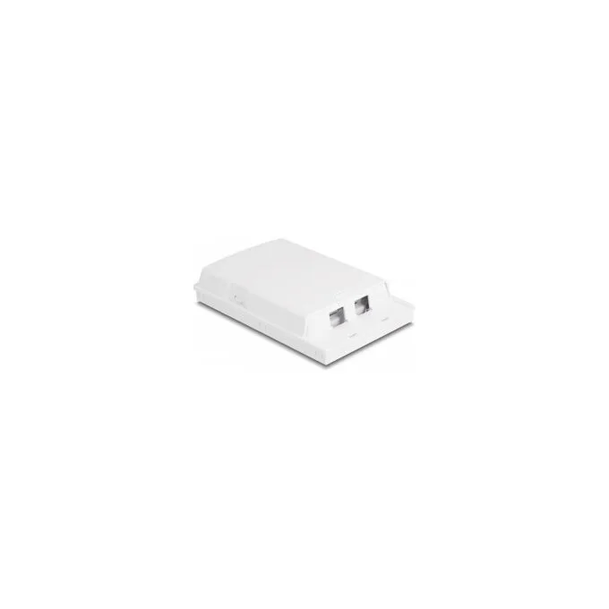 LWL Anschlussdose zur Wandmontage für 2 x SC Simplex oder LC Duplex weiß — image 2