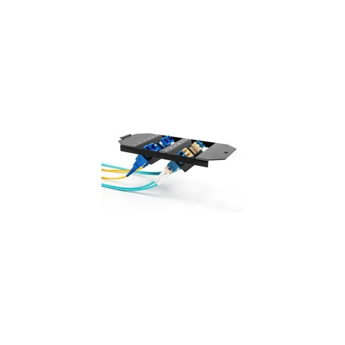 LWL Halterung für Bodentank 12 Port für SC Simplex LC Duplex Kupplungen schwarz — image 4