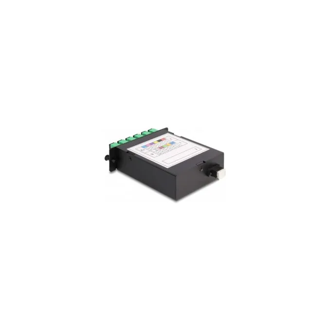 LWL HD (High Density) Kassette MPO Stecker zu 12 x SC Simplex Buchse. 12 Fasern. Singlemode. Polarität A. 9 125 μm — image 2