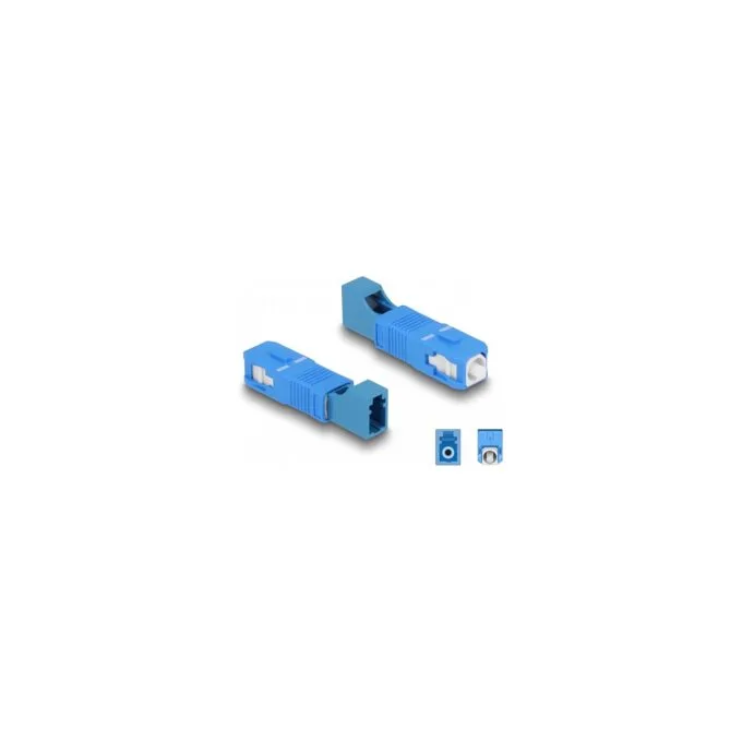 LWL Hybrid Kupplung SC Simplex Stecker zu LC Simplex Buchse blau — image 1