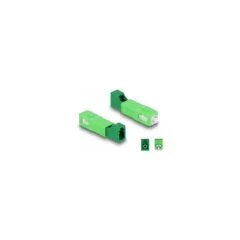 LWL Hybrid Kupplung SC Simplex Stecker zu LC Simplex Buchse grün