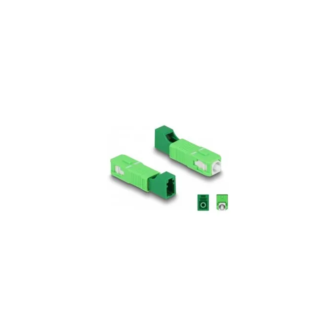 LWL Hybrid Kupplung SC Simplex Stecker zu LC Simplex Buchse grün — image 1