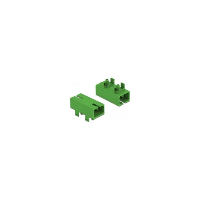 LWL Kupplung für PCB SC Simplex Buchse zu SC Simplex Buchse Singlemode grün — image 1